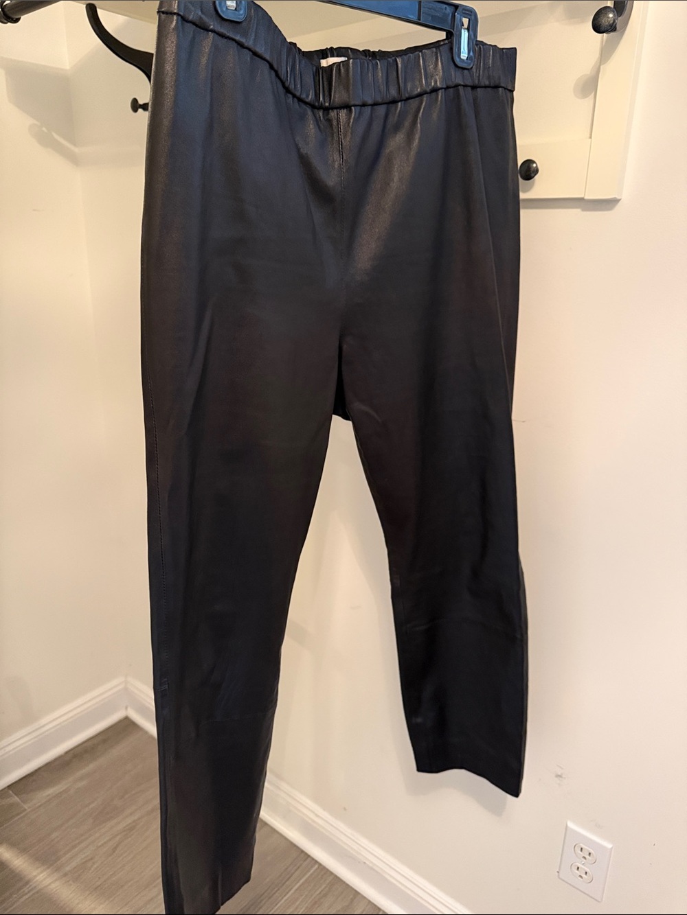 J crew Women’s Black Leather Pants